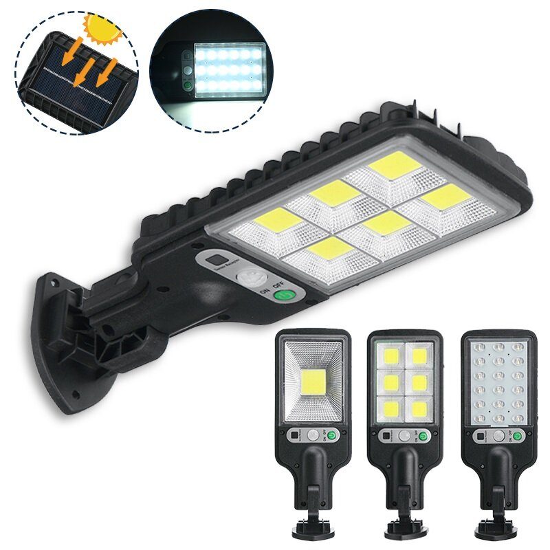 Ip65 Led Napelemes Utcai Lámpa Pir Mozgásérzékelő Falra Szerelhető Kerti Kültéri Használatra