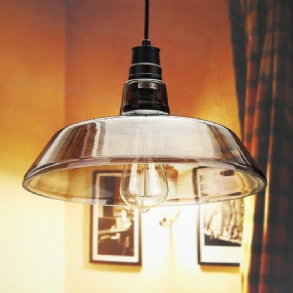 Ipari Retro Vintage Pipe Üveg Edison Izzó Függő Mennyezeti Light Bar Nappali Lámpa