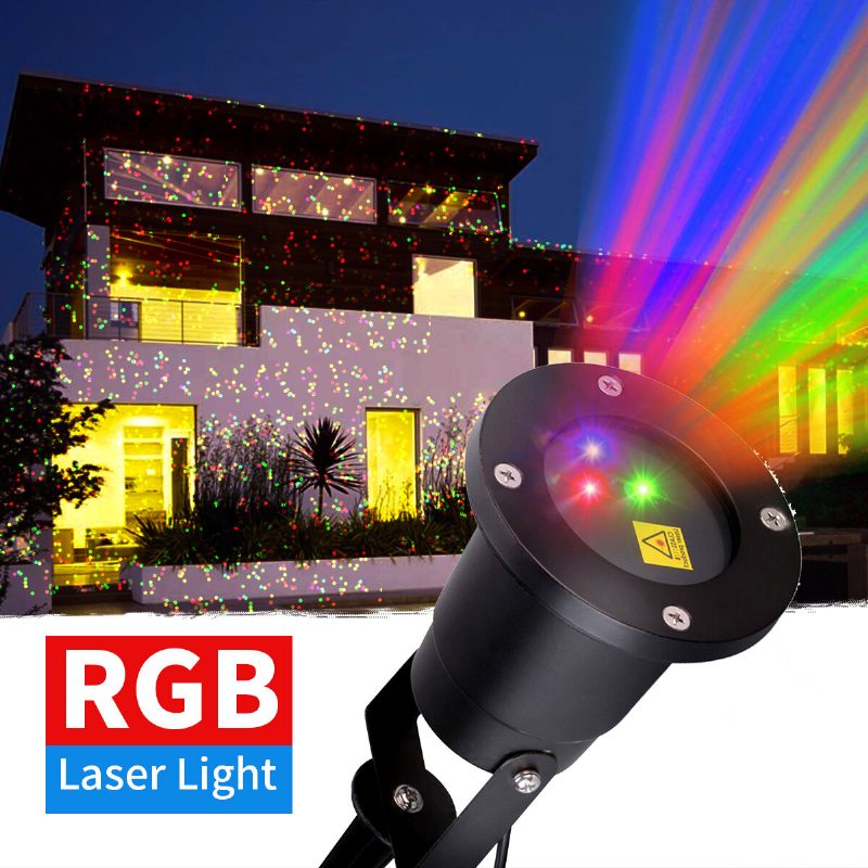 Kültéri Karácsonyi Mozgó Rgb Fények Lézerprojektor Tájképi Színpadi Lámpa Party