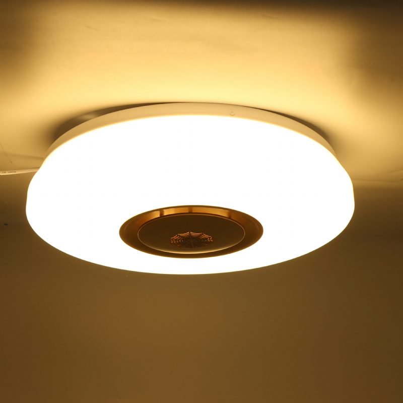 Led Mennyezeti Lámpa Szabályozható App Vezérlés 85-265v Füstjelző Modern Minimalista Akril Kerek Világítás Nappali Hálószoba Dolgozószoba Otthoni Világító