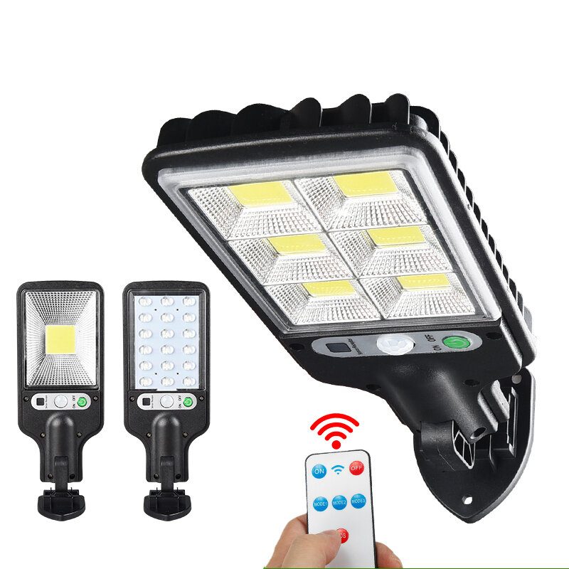 Led Napelemes Fali Lámpa Mozgásérzékelő Kültéri Kerti Biztonsági Utcai Ip65