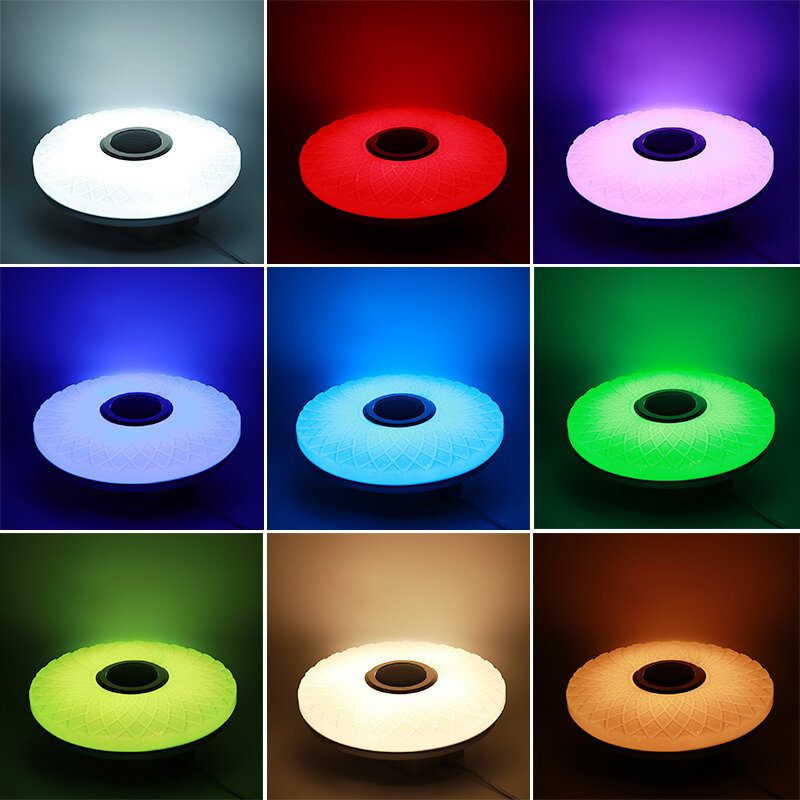 Led Rgb Zene Mennyezeti Lámpa Bluetooth App+távirányító Gyerekszoba Hálószoba