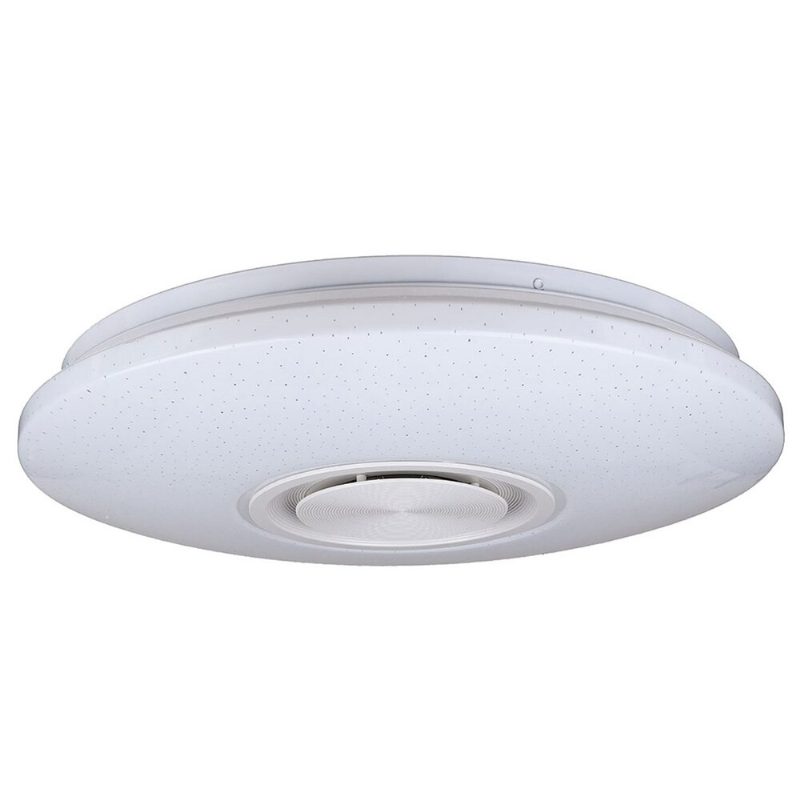 Modern 60w Rgb Led Mennyezeti Fény Bluetooth Zene Hangszóró Lámpa Távirányító App Control