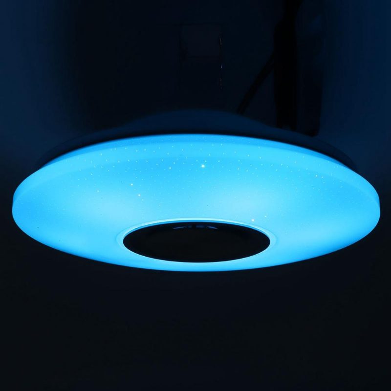 Modern 60w Rgb Led Mennyezeti Fény Bluetooth Zene Hangszóró Lámpa Távirányító App Control