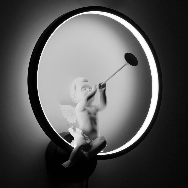 Modern Akril Angel Light Led Lámpa Nordic Led Belt Szoba Fali Dekoráció