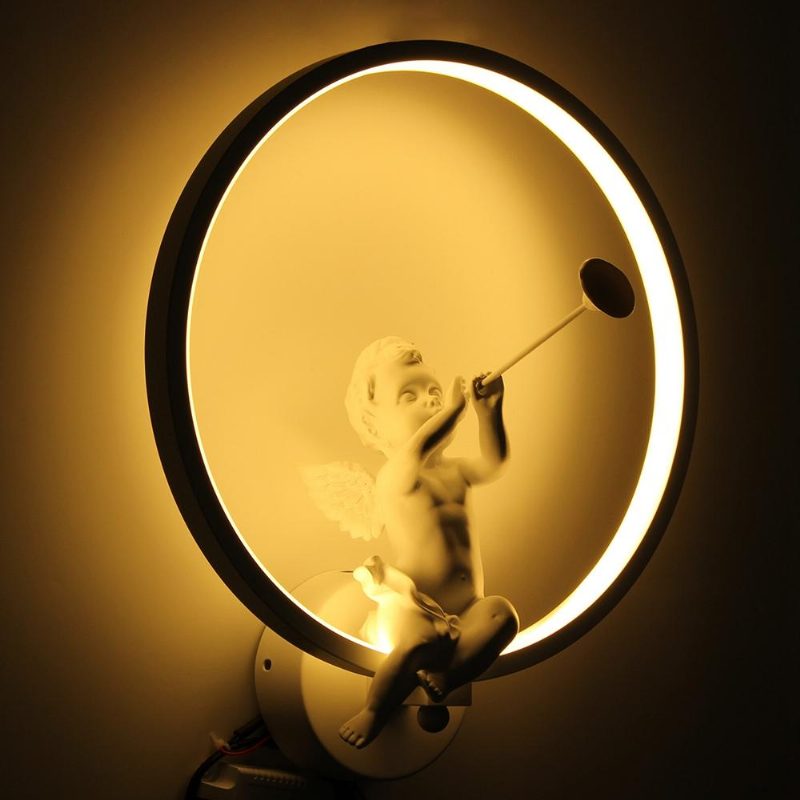 Modern Akril Angel Light Led Lámpa Nordic Led Belt Szoba Fali Dekoráció
