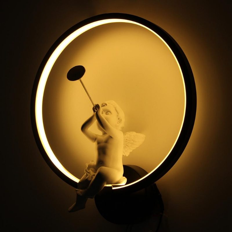Modern Akril Angel Light Led Lámpa Nordic Led Belt Szoba Fali Dekoráció