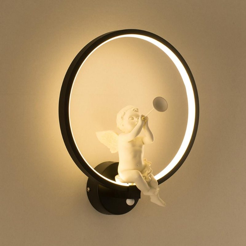 Modern Akril Angel Light Led Lámpa Nordic Led Belt Szoba Fali Dekoráció