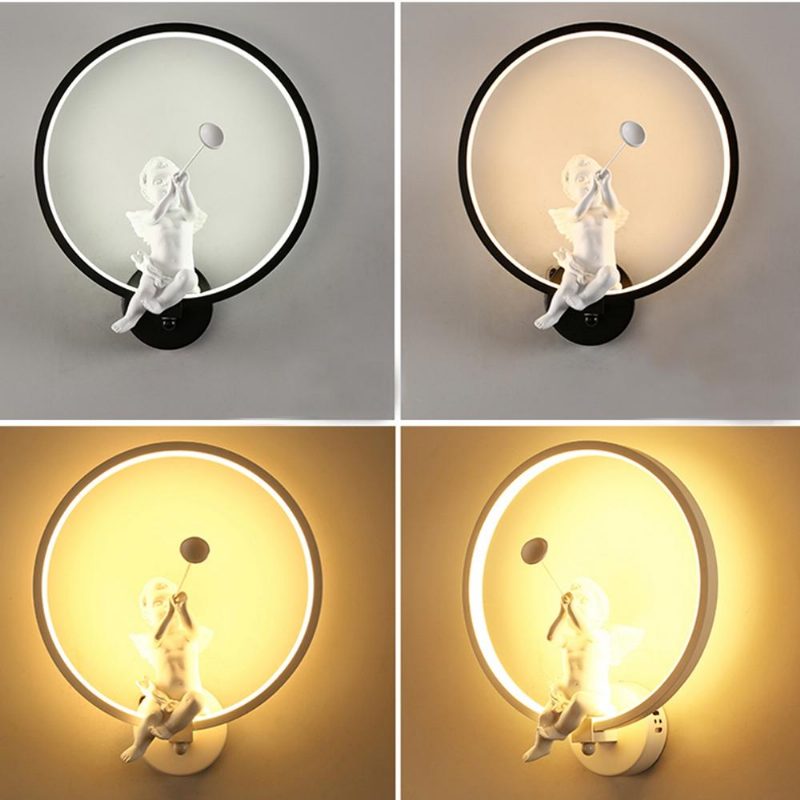 Modern Akril Angel Light Led Lámpa Nordic Led Belt Szoba Fali Dekoráció