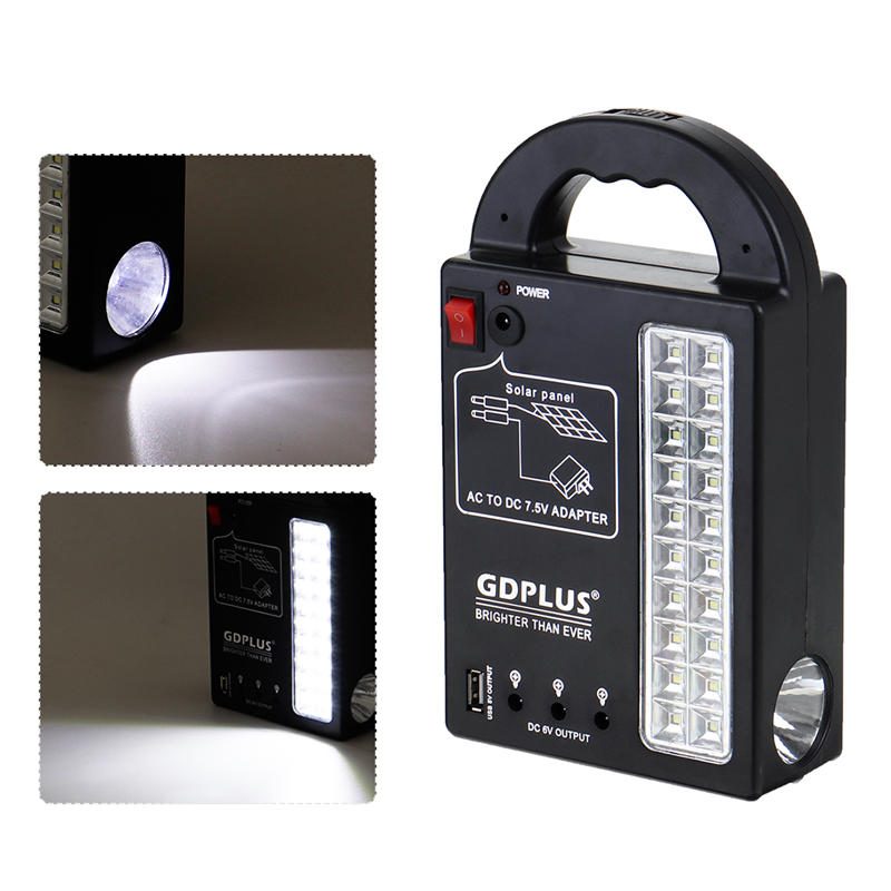 Napelemes Táprendszer Usb Töltő Generátor + Fejlámpa + 3 Led Izzólámpa