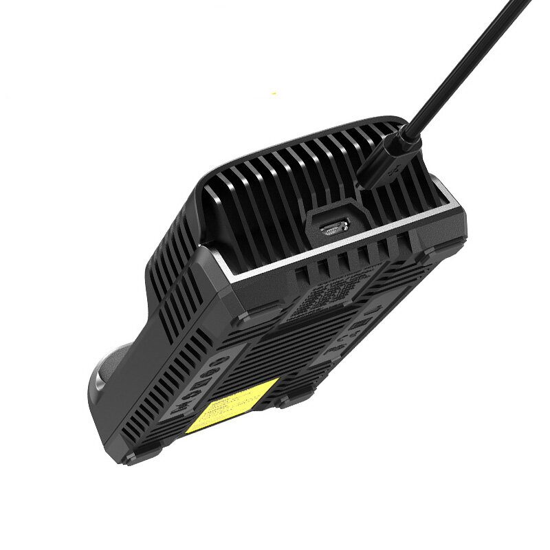 Nitecore Um2/um4 Lcd Kijelző 5v/2a Lítium Akkumulátor Töltő Usb Qc Smart Rapid Aa Aaa 18650 21700 26650