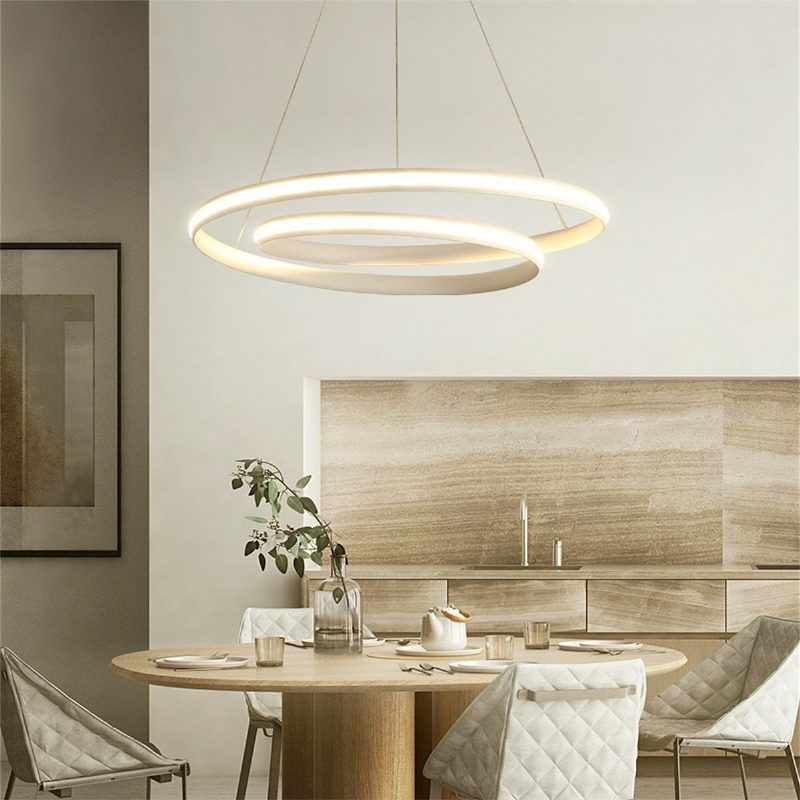 Nordic Led Függőlámpa Mennyezeti Lámpa Otthoni Étkező Szabályozható Lámpatest Dekorációval