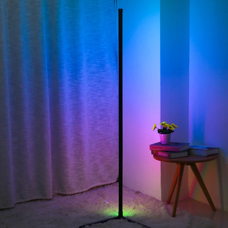 Sarok Állólámpa Rgb Színváltó Saroklámpa Szabályozható Led Bluetooth Környezeti Fény