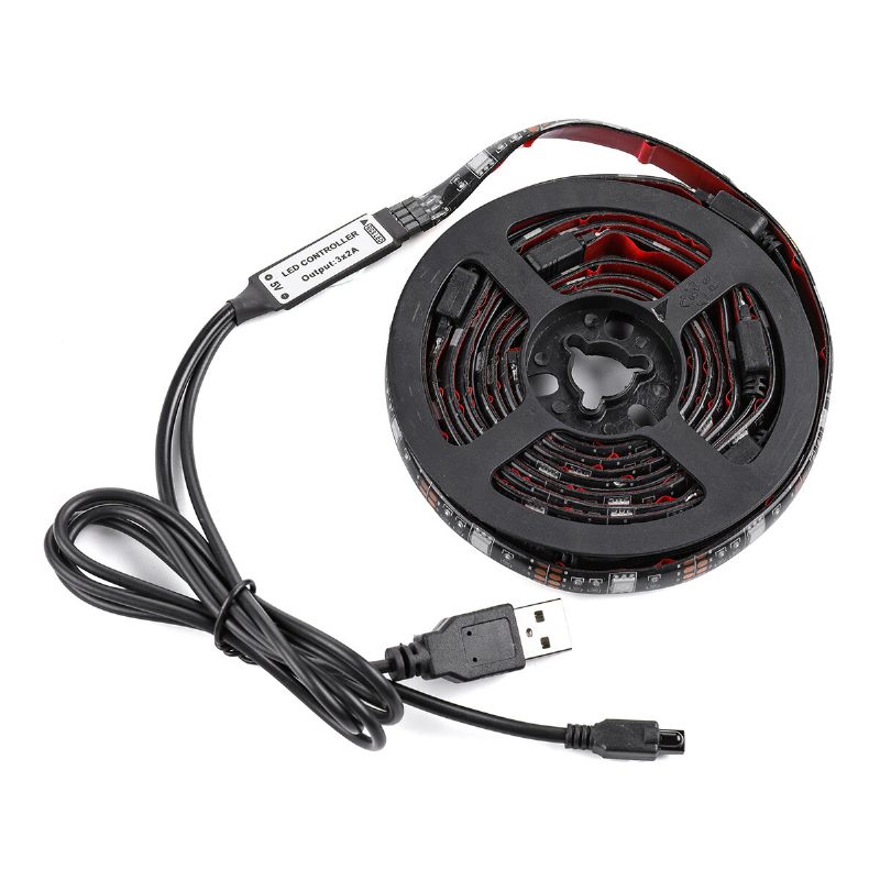 Solmore 2*40cm+2*60cm Usb Led Tv Háttérvilágítás Szalaglámpa Készlet Rgb Monitor Lámpa + 44 Gombos Távirányító Dc5v