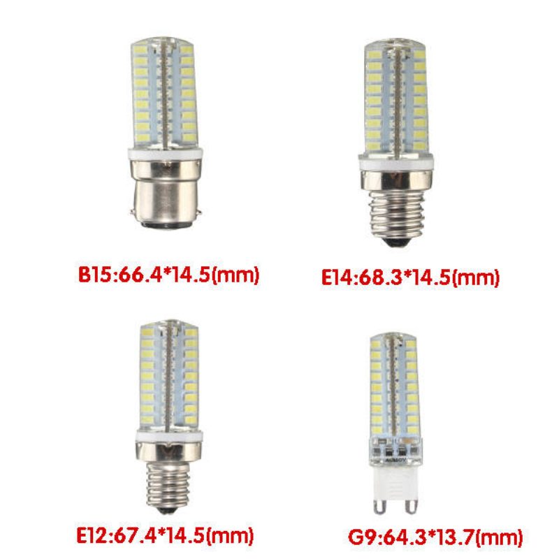 Szabályozható G9 E12 E14 B15 4.5w 72 Smd 2835 Led Kukorica Izzó Háztartási Lámpa Ac110v