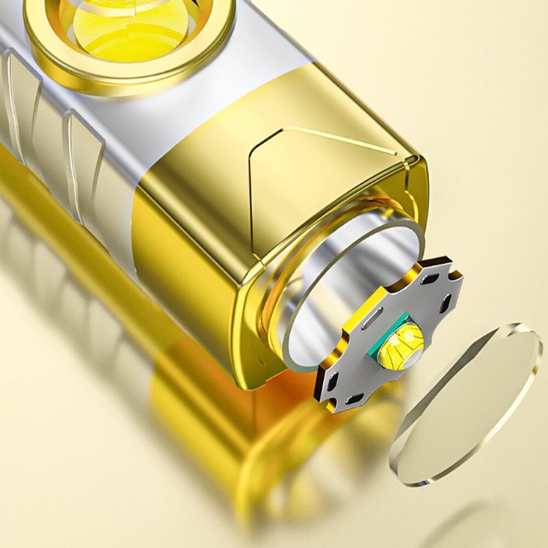 Tanje X10 T8 2000 Mah Usb Újratölthető Led Zseblámpa Fényes Cob Oldalsó Lámpával Ipx6 Vízálló Hordozható Led Kliptartóval