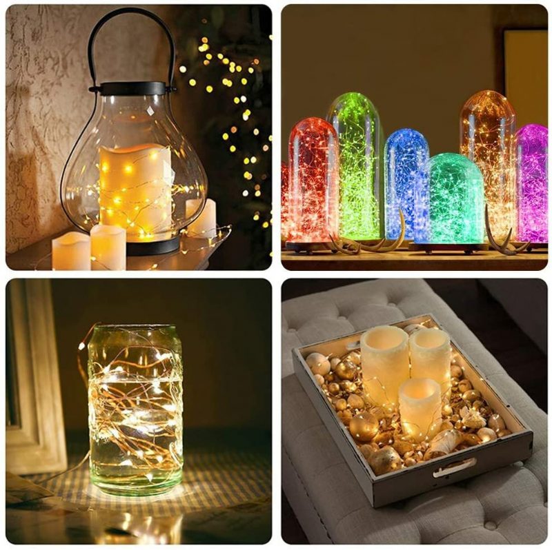 Usb Fairy Lights Led Füzérfények Zene Szinkronizálás Bluetooth App Telefon Beltéri Kültéri Csillogó Lámpák 32.8ft Függő Függönyfüzér Színváltó Csillagos