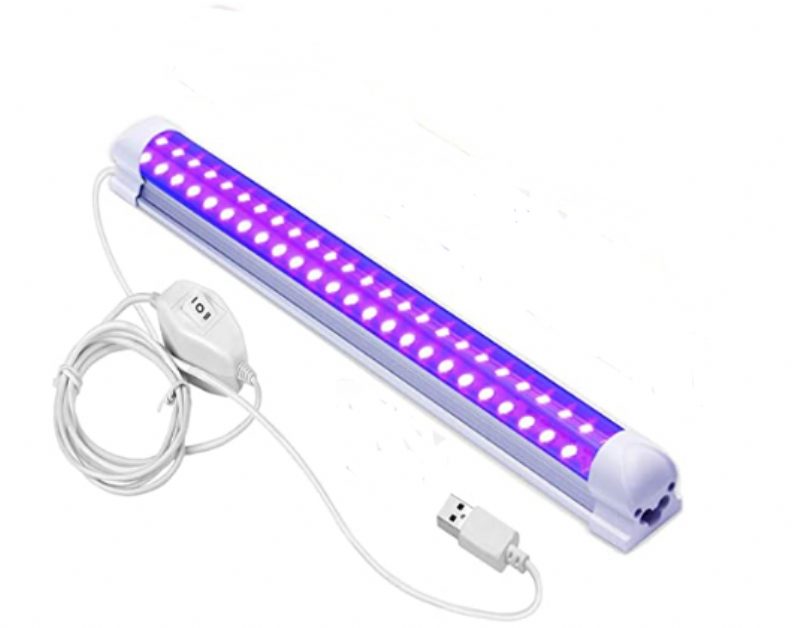 Usb Uv-c Led Fekete Lámpa Halloween Blacklight Ultraibolya Térhálósító Folt