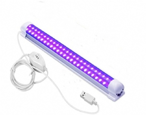 Usb Uv-c Led Fekete Lámpa Halloween Blacklight Ultraibolya Térhálósító Folt