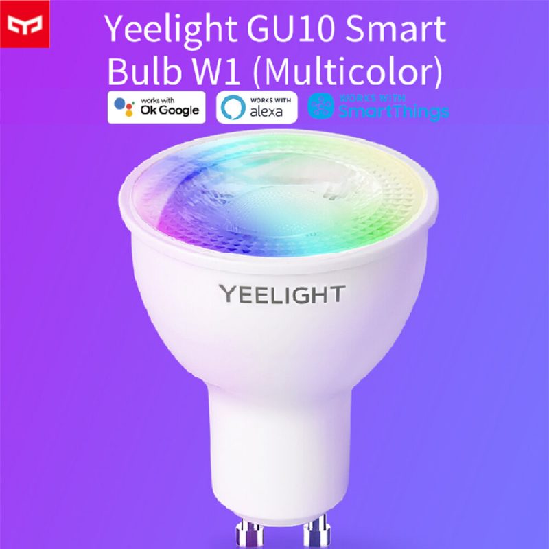 Yeelight Yldp004-a Gu10 Színes Intelligens Led Izzó W1 Játék Zene Szinkronizálás App Hangvezérlés Munka App Google Assistant Alexa