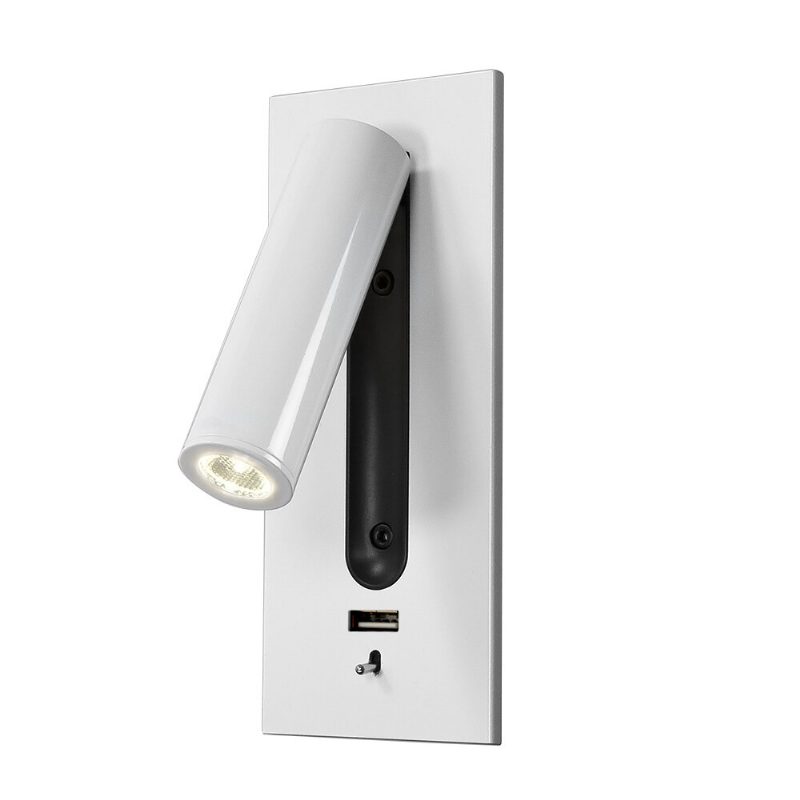 Zerouno Fali Lámpa Ágy Fejtámla Olvasólámpák Led Lámpák 5v 2.1a Usb Töltő Kapcsoló Szállodai Éjjeli Falikar Világítás