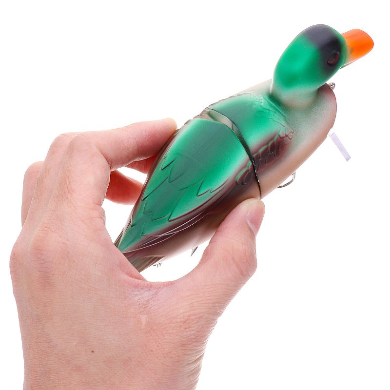 1 Db 6'' 15 cm-es 140 G-os 3d Kacsa Horgászcsali Horgokkal Crankbait Illesztésű Kemény Csali Minnow Topwater Wobbler Horgászfelszerelés