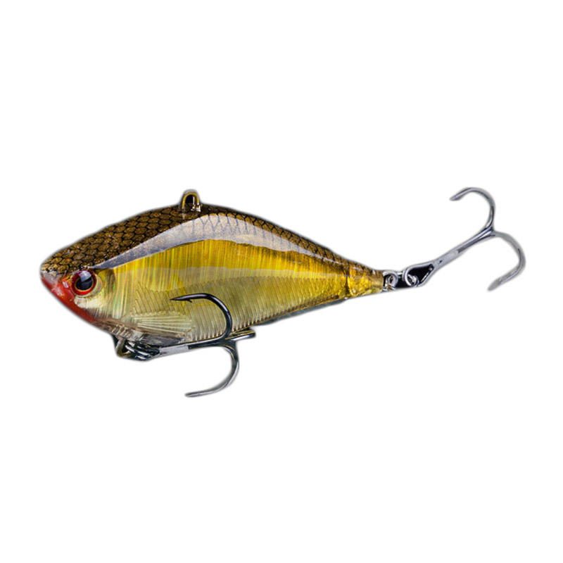 1db 6.3 cm-es 14g Jerkbait Hard Vib Csalik Crankbait Horgászcsali Wobblerek Hármas Horoggal