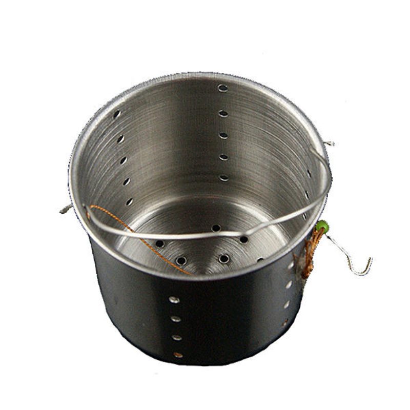 5 Db 40*45 mm Vastagságú Rozsdamentes Acél Horgászcsali Adagoló Tartó Kültéri Horgászszerszám Csali Kosár