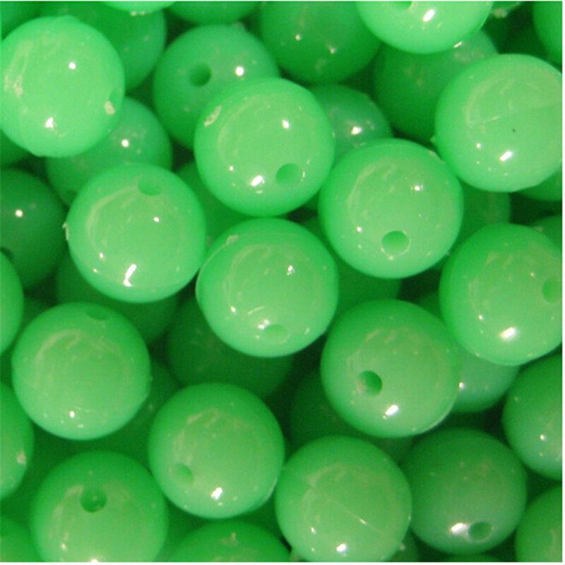 8 mm-es Fluoreszkáló Szilikon Világító Gyöngy Horgászcsali Horgász Lágy Csali