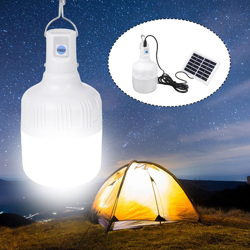 80 W Vízálló Usb Töltés Napelemes Kemping Lámpa Halászlámpa Horgász Világítás