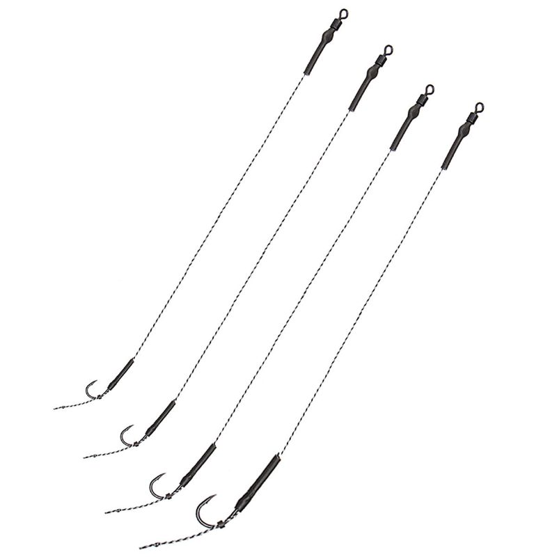 Cr-k004 2db 2#4#6#8#magas Széntartalmú Acél Szögesszögű Ponty Horgász Horog Ólom Pe Huzal Édesvíz
