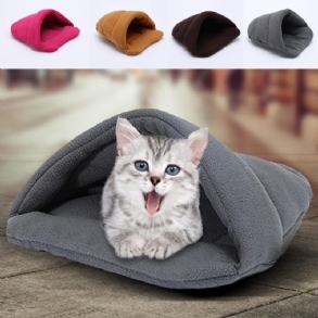 Pet Cat Kutyaház Kennel Kölyök Barlang Hálóágy Szuper Puha Szőnyeg Alátét Meleg Fészek