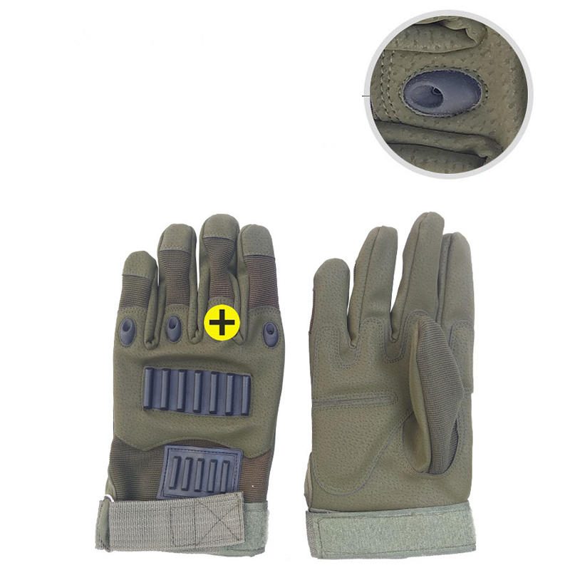 Tactical Full Finger Glove Outdoor Vadászat Sport Kerékpáros Csúszásálló Kesztyű