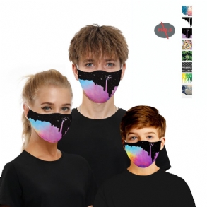 Tinta/digitális Sorozat-double Chip Anti Pm2.5 Porálló Arcmaszk Légáteresztő Védőmaszk Szélálló Kültéri Sport Kerékpározáshoz.