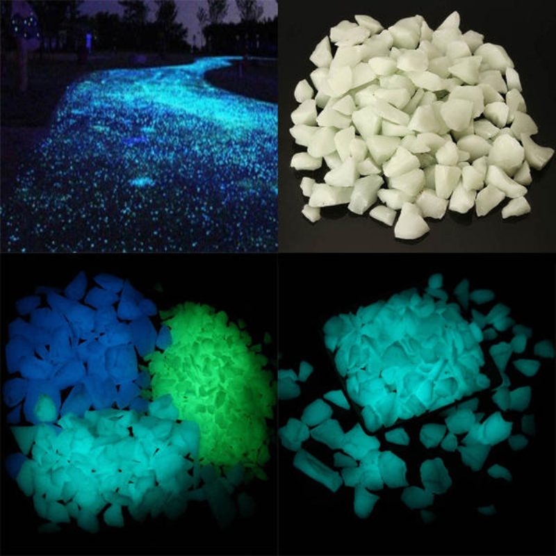 1000g Mesterségesen Izzó Törmelék Kerti Ösvény Virágcserep Dekor Táj Noctilucent Kövek