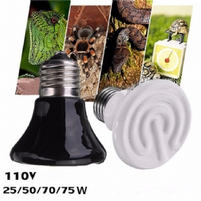 110v Átmérő 60mm Kisállat Kerámia Emitter Fűtött Készülékek Hüllő 25w/50w/75w/100w