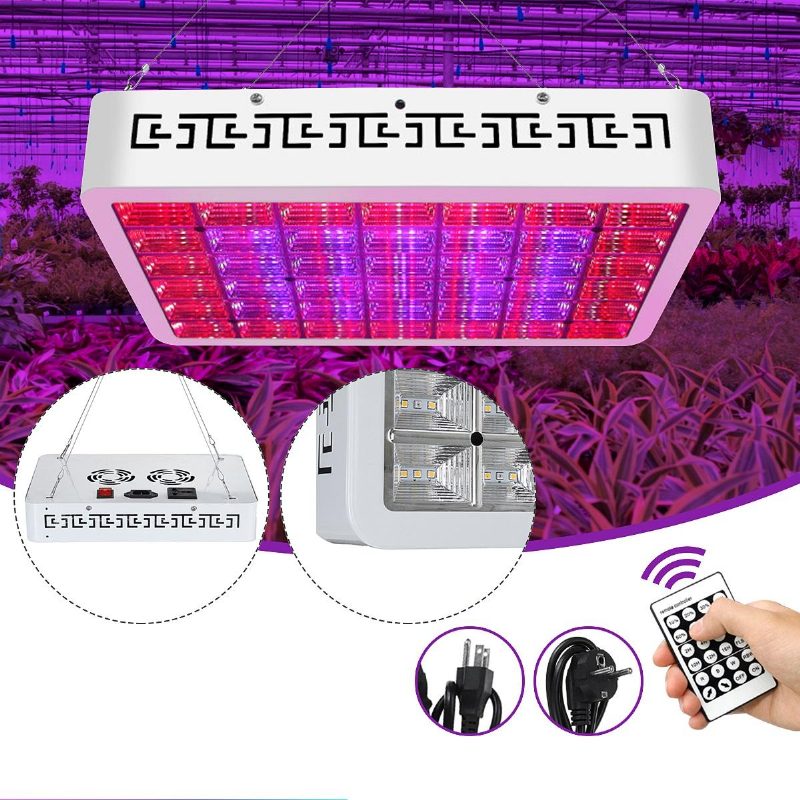 130 Led-es Szabályozható Növekedési Fény Teljes Spektrumú Növényi Lámpa Időzítő Távirányító