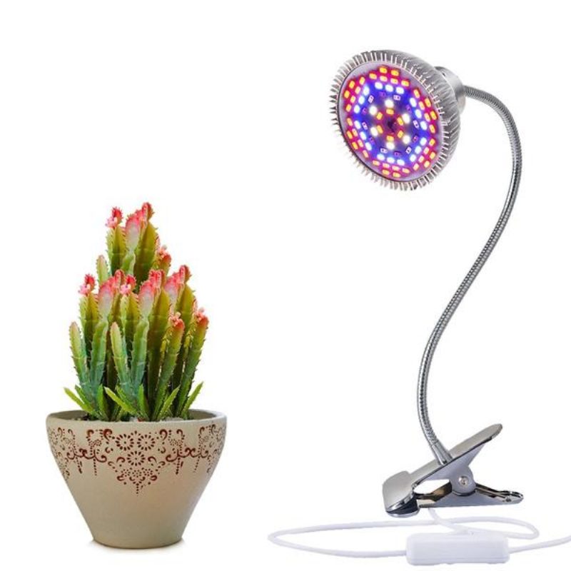 15 W Teljes Spektrumú 78 Led Clip Grow Light Rugalmas Asztali Lámpa Beltéri Növények Üvegházához Ac100-240v