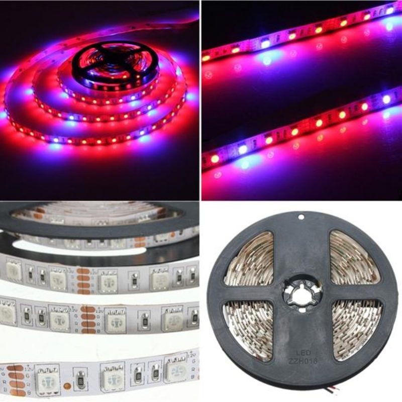 1m 2m 3m 4m 5m 3:1 5050 Smd Led Nem Vízálló Hidroponikus Növénytermesztő Szalaglámpa Dc12v