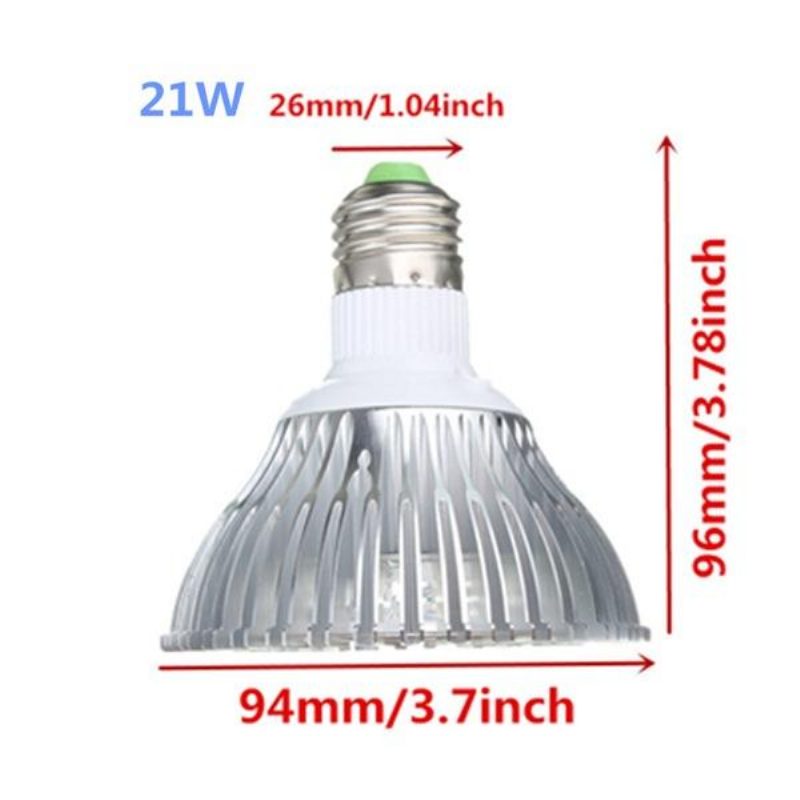21 W E27 Piros + Kék Led Növénytermesztő Fény Lámpa Virág Hidroponikus Gömb Izzó 85-265v