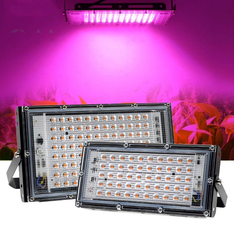 220v Led Grow Light Fitolámpa Növények Teljes Spektrumú Led Floodlight Virágok Palánták Növénytermesztés