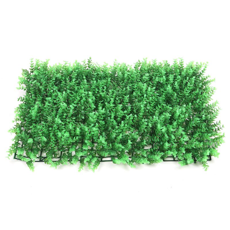 40x60cm Mesterséges Sövényszőnyeg Lomb Növény Fal Kerítés Fű Zöld Panel Dekorációk
