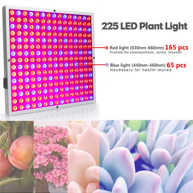 45 W Led Grow Light Panel Növekvő Lámpa Hidroponikus Beltéri Virágos Zöldségvirágzás Ac85-265v