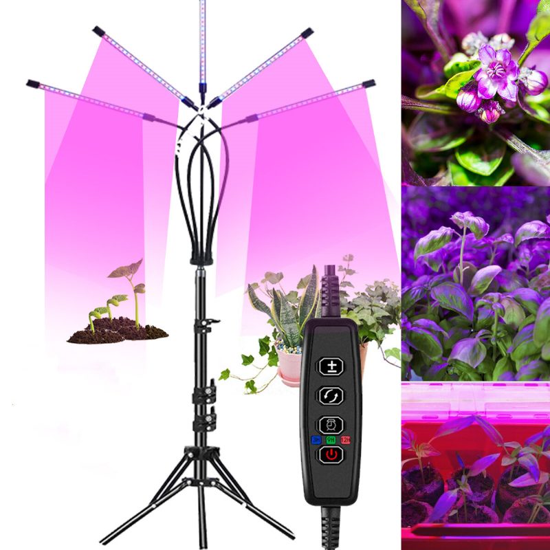 5 Hesds Led Grow Light Növénytermesztő Lámpa Állvánnyal Beltéri Növényekhez