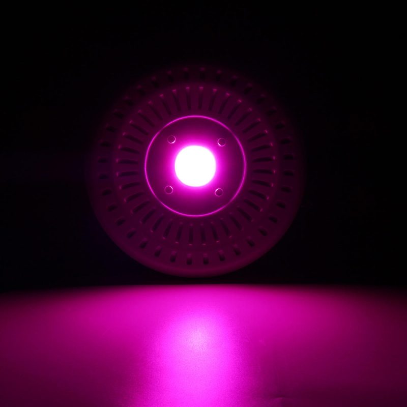 50 W Cob Led Kerek Teljes Spektrumú Lámpa Vízálló Ip64 Árvízi Fény Növényi Virág Beltéri Hidroponikus Üvegházi Növekedési