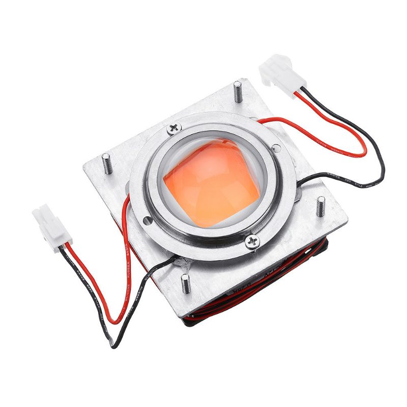 50 W Fehér/rózsaszín Teljes Spektrumú Cob Grow Light Kit Chip Hűtőborda Led Lencsemodul Ac170-300v