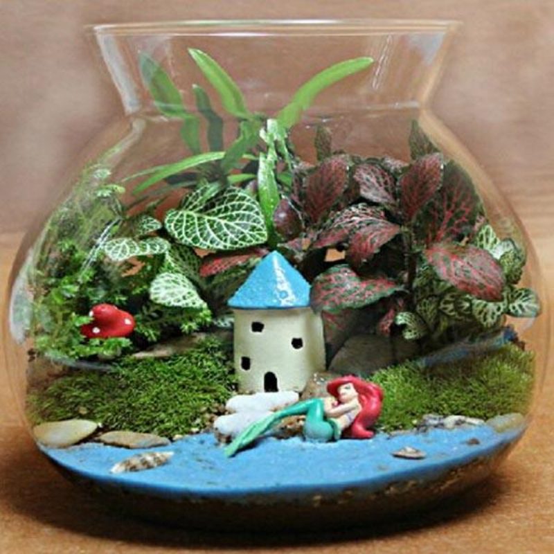 Diy Eco Palackdíszek Gyantaház Kastélykert Mikrotáj