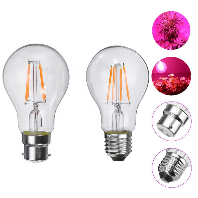 E27 B22 4w A60 Cob Nem Szabályozható Led-es Izzó Növényi Hidroponikus Üvegházhoz Ac85-265v