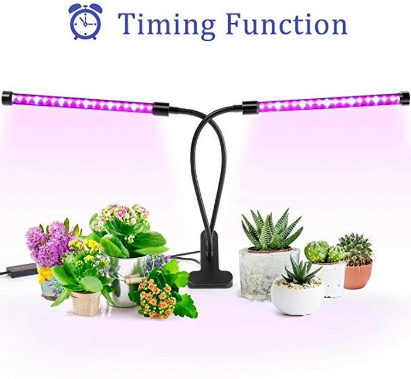 Grow Light Plant Lights Beltéri Növényekhez Led Lámpa Izzók Teljes Spektrumú Időzítés Kapcsoló Mód