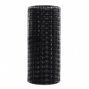 Hardver Fekete Vinil Bevonatú Drótháló 4 Láb X 50 Láb Méretű Csirke Drótkerítés 1.5" X Rács 16 Méteres A Csirkeszövethez/futtatáshoz/ketrechez/tollhoz/zöldségkert- És Lakásfelújítási Projekthez